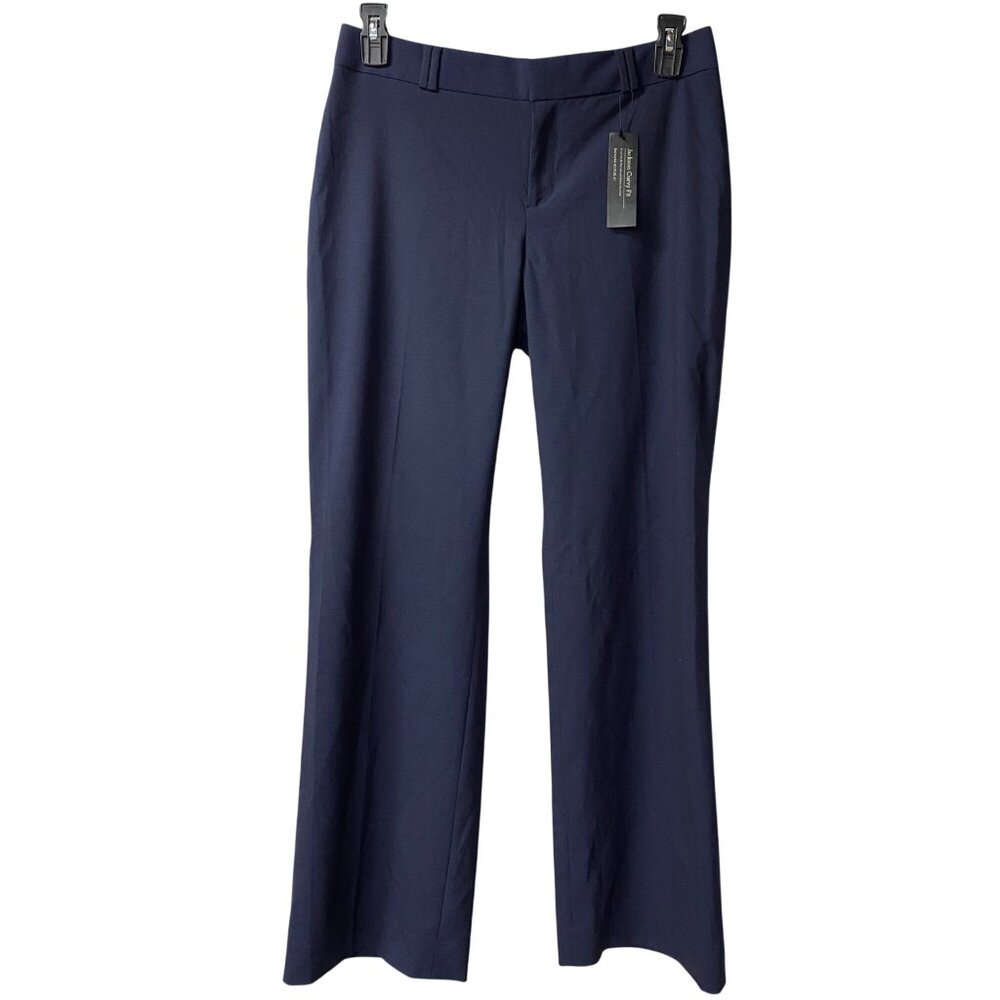 Banana Republic Navy Blue Mid-Rise Women Curvy Fit Trousers‎  Size 8 NWT